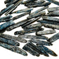 Plan view of Blue Kyanite raw stone, kept near for Confidence and Meditation, from Mashonaland West, Zimbabwe.