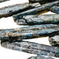 Full profile of Grade AA Blue Kyanite raw ready to ship from Beyond Bohemian