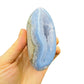 Full profile of Grade AA Blue Lace Agate freeform ready to ship from Beyond Bohemian
