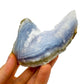 Full profile of Grade AA Blue Lace Agate geode ready to ship from Beyond Bohemian