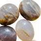 Full profile of Grade A Blue Rose Quartz palm stone ready to ship from Beyond Bohemian