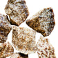 Alternate angle of Grade A Brown Aragonite raw showing overall shape