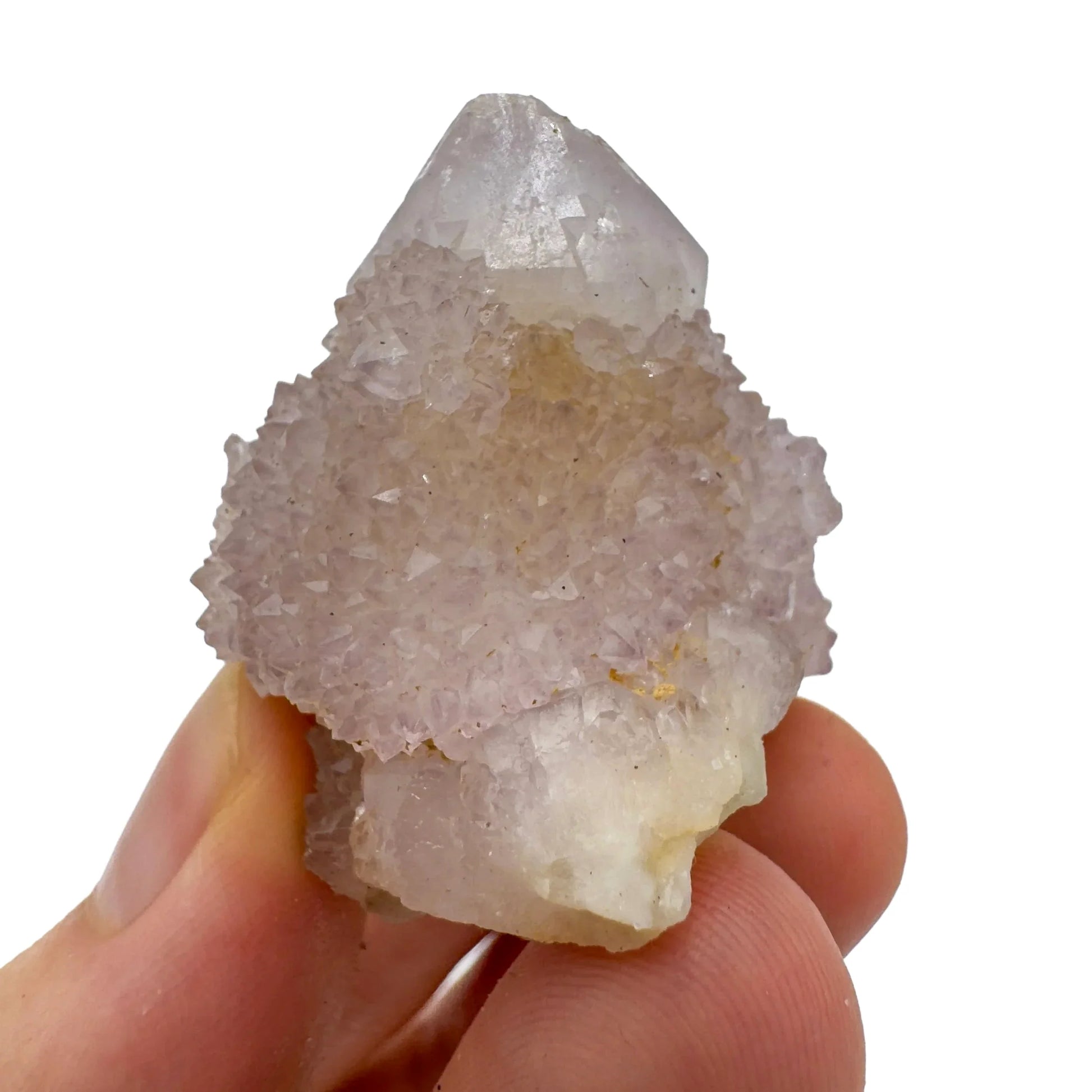 Underside detail of Quartz raw stone, from Mpumalanga, South Africa, showing characteristic patterning.