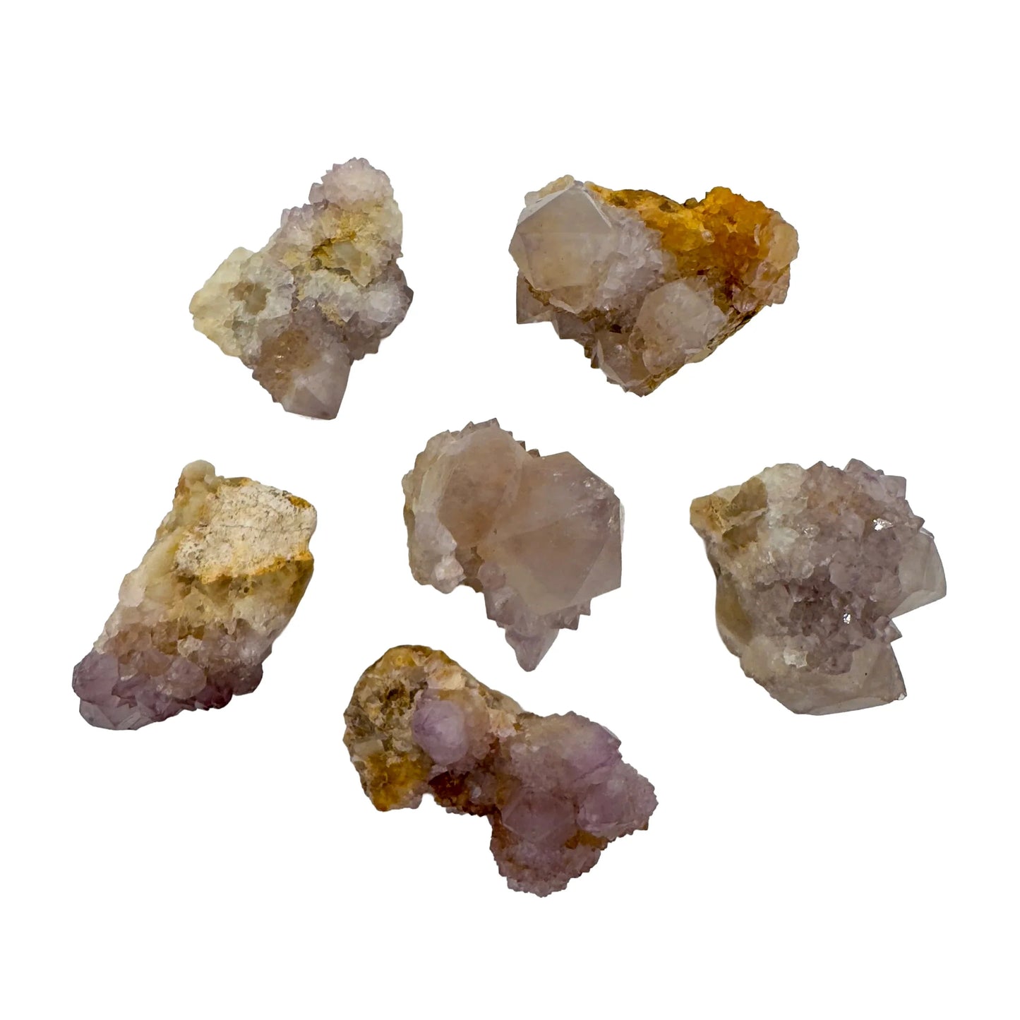 Bird's-eye view of Quartz raw stone, South Africa-sourced, worked with for Cleansing.