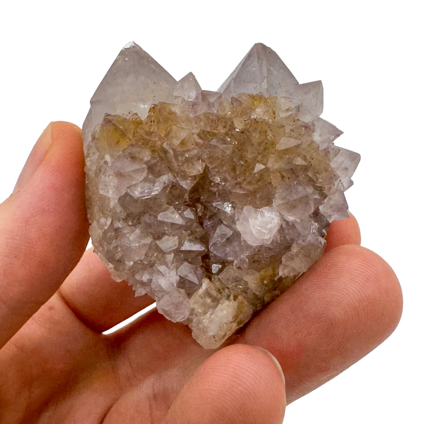 Back view of Grade AA Quartz raw showing natural surface