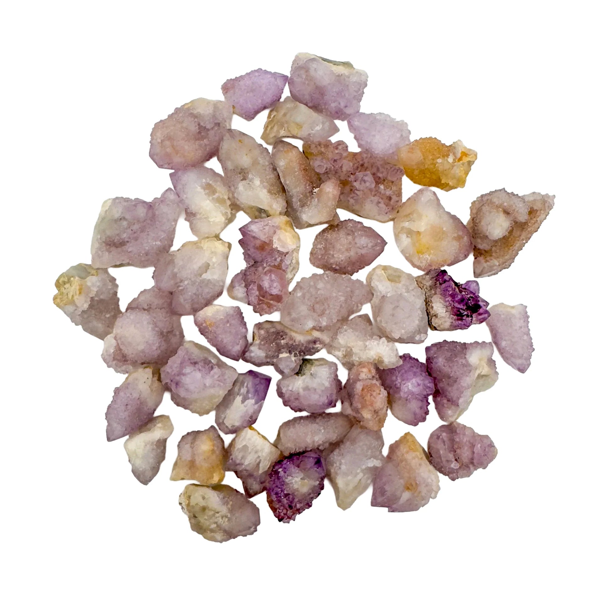 Lateral view of Grade AA clear Quartz raw stone, worked with for Cleansing.