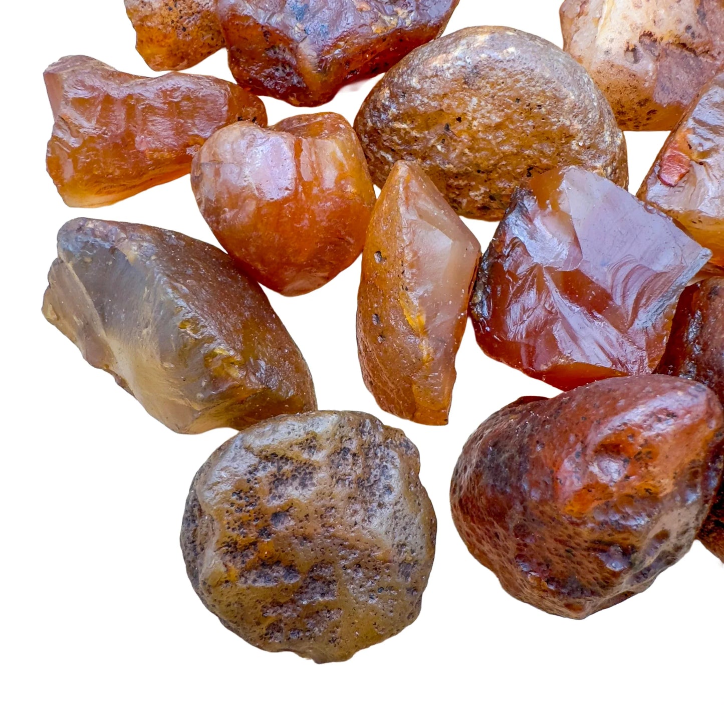 Base detail of Grade A Carnelian raw