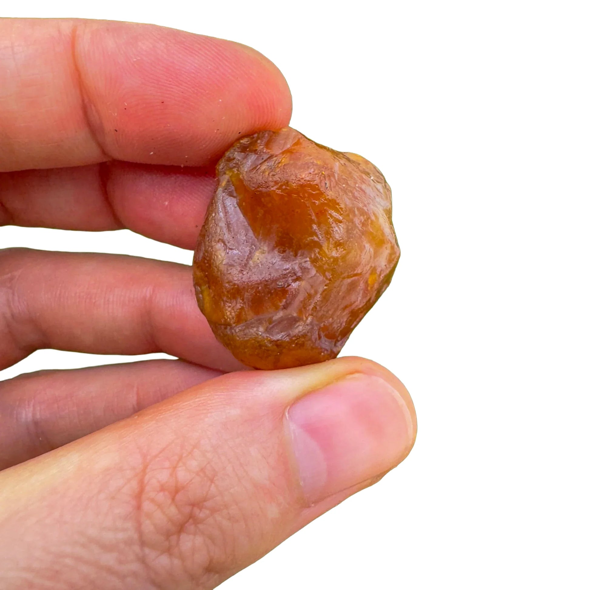 Full profile of Grade A Carnelian raw ready to ship from Beyond Bohemian