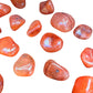 Full profile of Grade AA Carnelian tumbled stone ready to ship from Beyond Bohemian