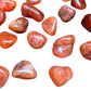 Full profile of Grade AA Carnelian tumbled stone ready to ship from Beyond Bohemian
