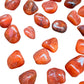Full profile of Grade AA Carnelian tumbled stone ready to ship from Beyond Bohemian