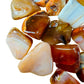 Full profile of Grade AA Carnelian tumbled stone ready to ship from Beyond Bohemian