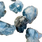 Underside view of Celestite raw stone, from Sakoany, Madagascar.