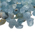 Lateral view of Celestite raw stone, showing characteristic patterning.