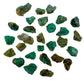 Profile view of Chrysocolla raw stone, from Ambatondrazaka, Madagascar.