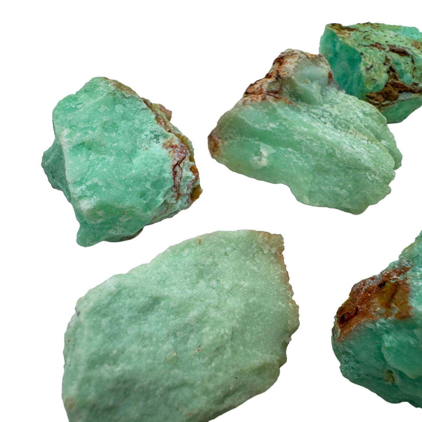 Raw Chrysoprase rough from Minas Gerais Brazil bulk lot