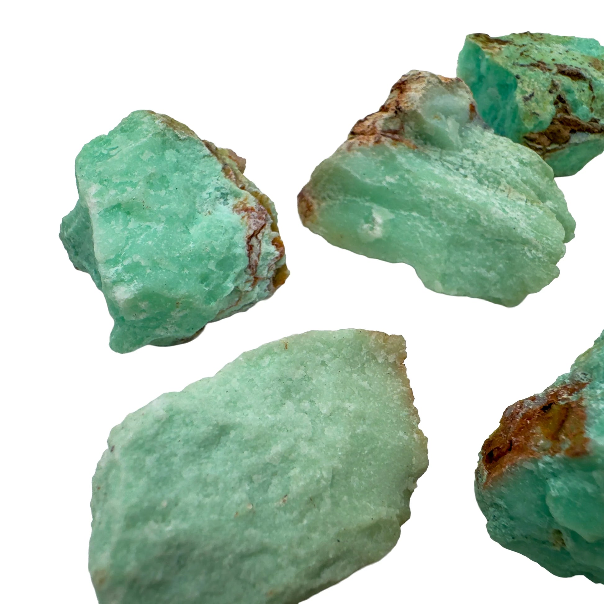 Raw Chrysoprase rough from Minas Gerais Brazil bulk lot