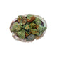 Texture-level view of Chrysoprase raw stone, showing earthy tone.