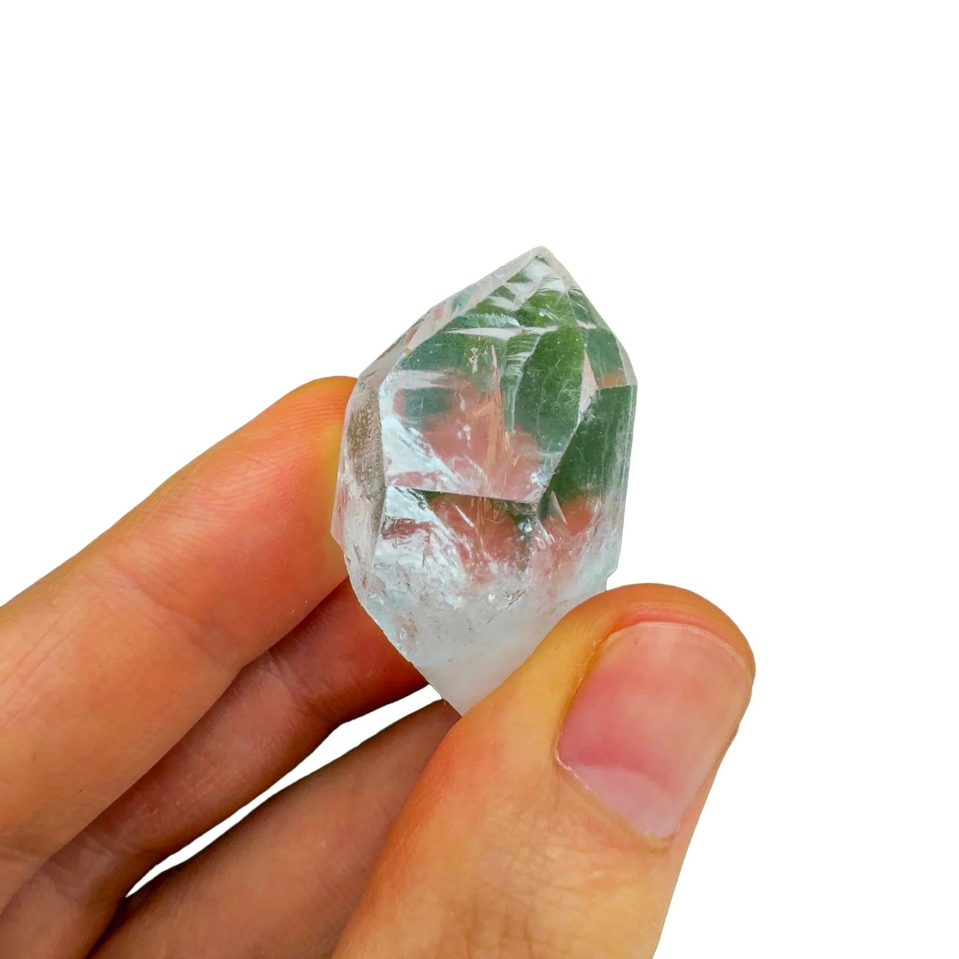 Full profile of Grade AA Clear Quartz point ready to ship from Beyond Bohemian