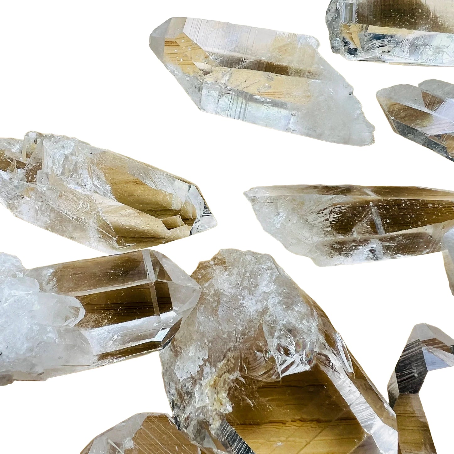 Hand-held view of a Clear Quartz raw point, United States-sourced, from United States.