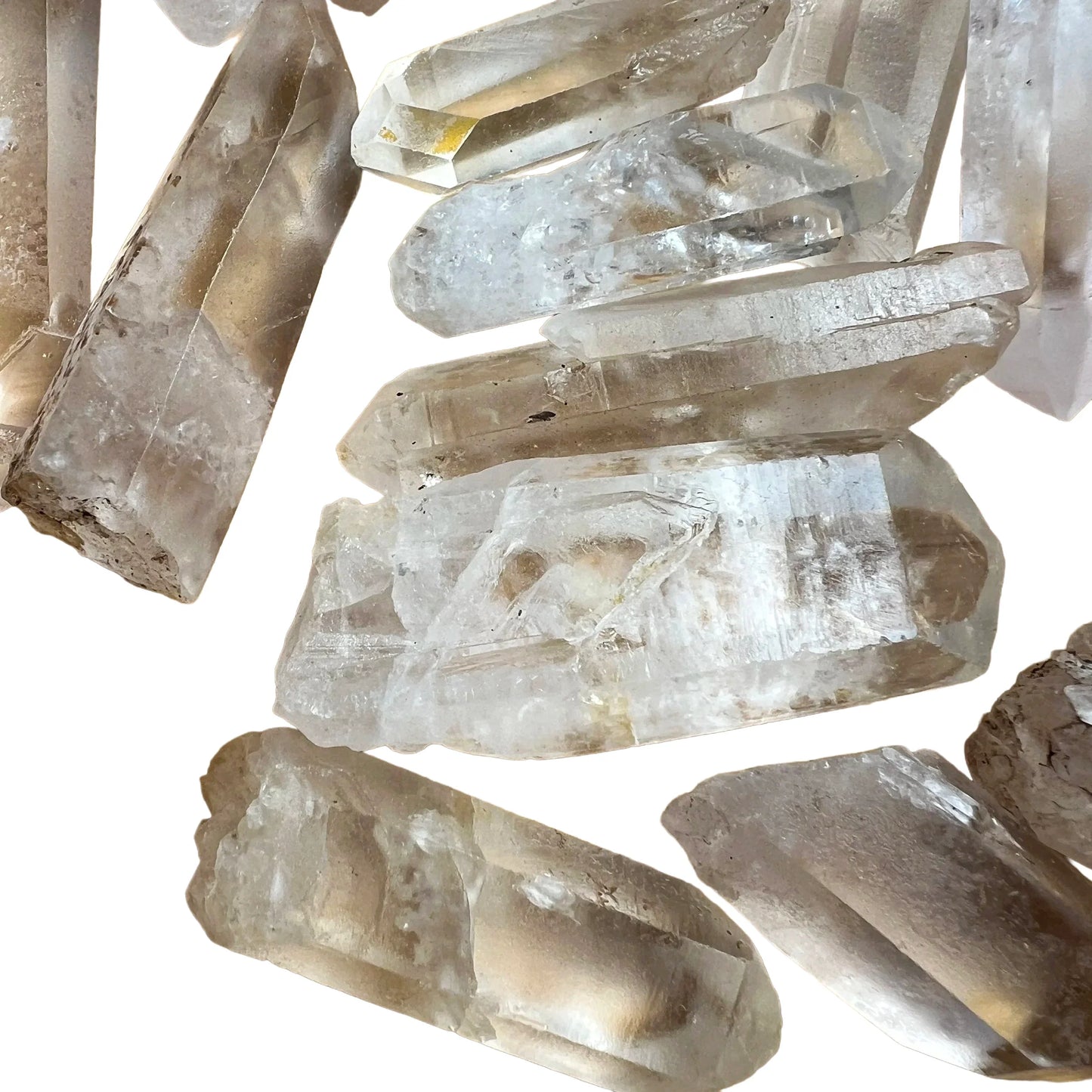 Up-close view of Clear Quartz raw point, from Madagascar, worked with for Cleansing and Meditation.