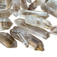Bird's-eye view of Clear Quartz raw point, sourced from Madagascar.
