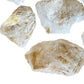 Back view of Clear Quartz raw stone, showing natural inclusions, carried for Cleansing.