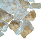 Detail shot of Grade AA Clear Quartz raw under natural light