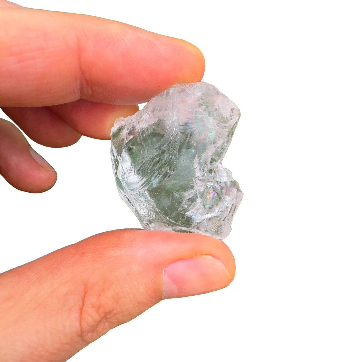 Full profile of Grade AA Clear Quartz raw ready to ship from Beyond Bohemian