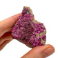 Back view of Grade AA Cobalt Calcite raw showing natural surface