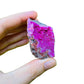 Full profile of Grade AA Cobalt Calcite raw ready to ship from Beyond Bohemian