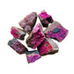 Full profile of Grade AA Cobalt Calcite raw ready to ship from Beyond Bohemian