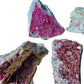 Full profile of Grade AA Cobalt Calcite raw ready to ship from Beyond Bohemian