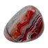 Crazy Lace Agate Hand Polished Stones, AA Grade, Mexico: one representative stone on a white background