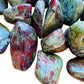 Full profile of Grade AA Dragon Bloodstone tumbled stone ready to ship from Beyond Bohemian
