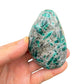 Detail shot of Grade AA Emerald palm stone under natural light