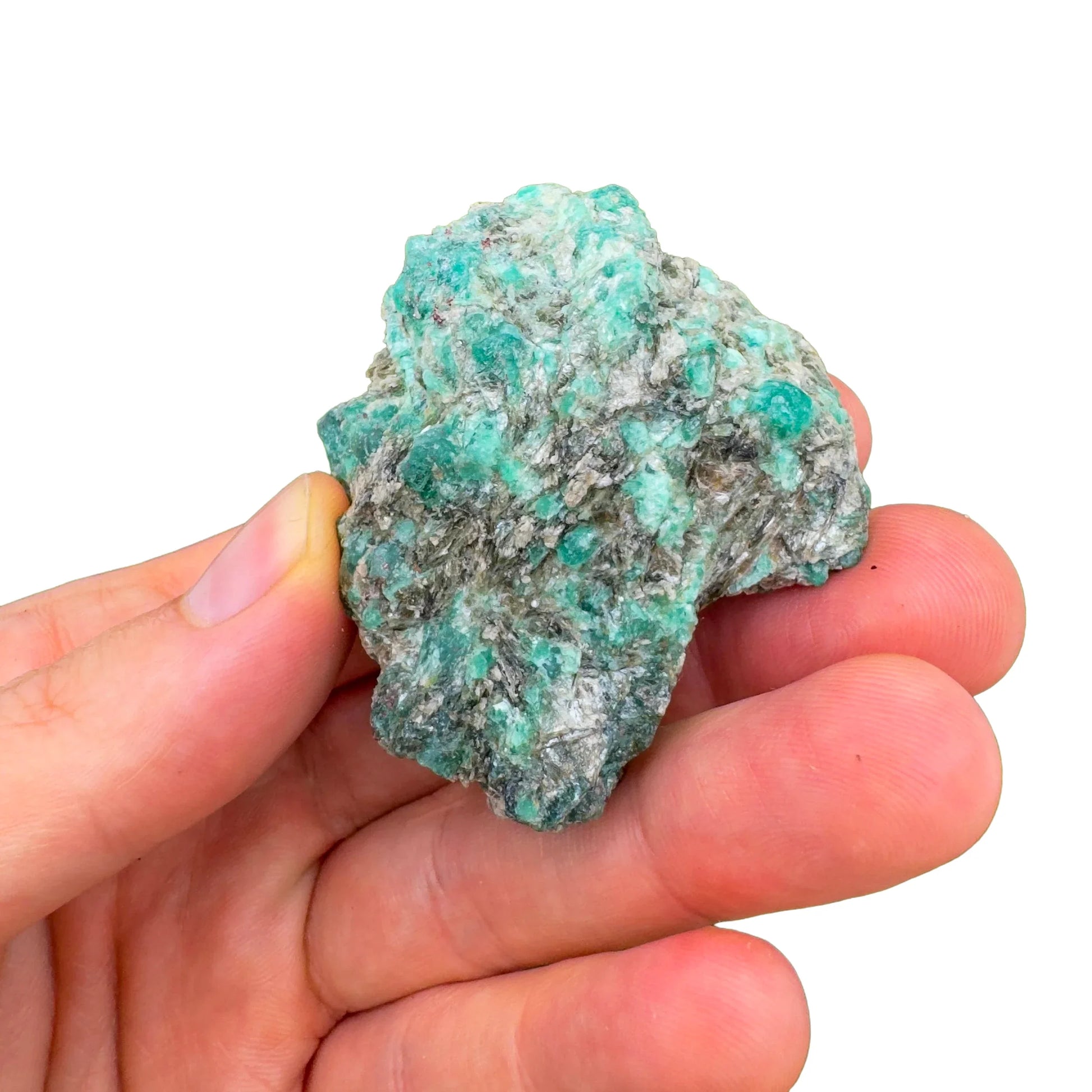 Full profile of Grade AA Emerald specimen ready to ship from Beyond Bohemian