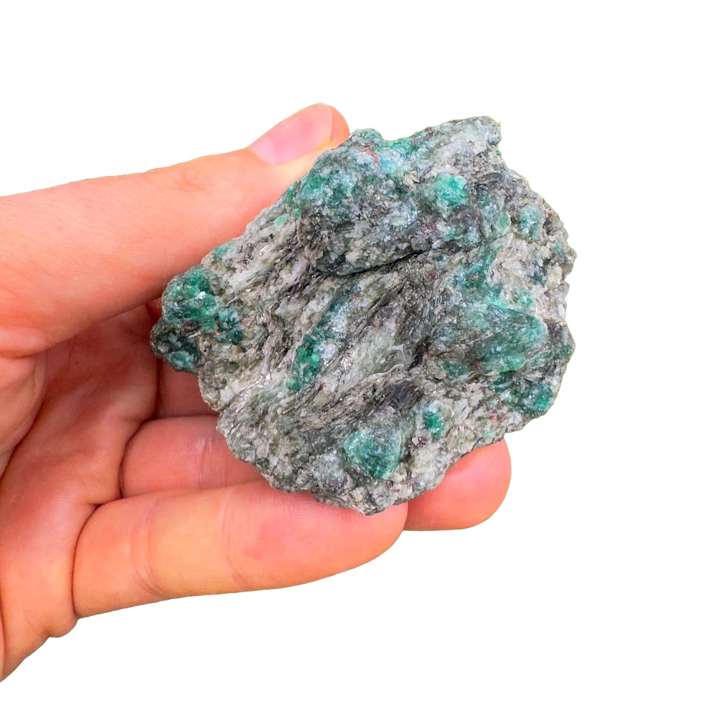Full profile of Grade AA Emerald specimen ready to ship from Beyond Bohemian