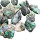 Back view of Grade AA Emerald raw showing natural surface