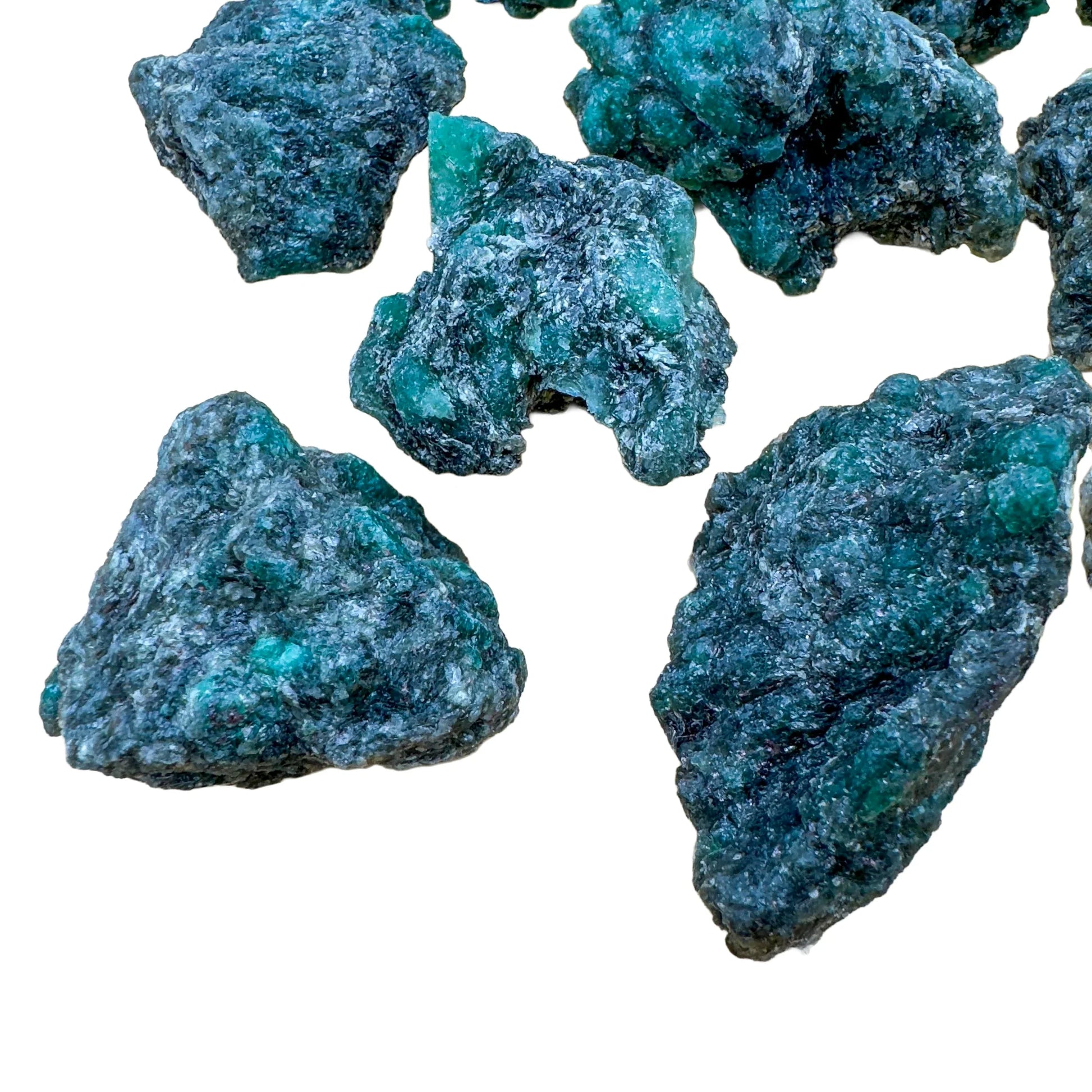Detail capture of Grade AA Emerald raw stone, from Midlands Province, Zimbabwe, showing raw matrix.