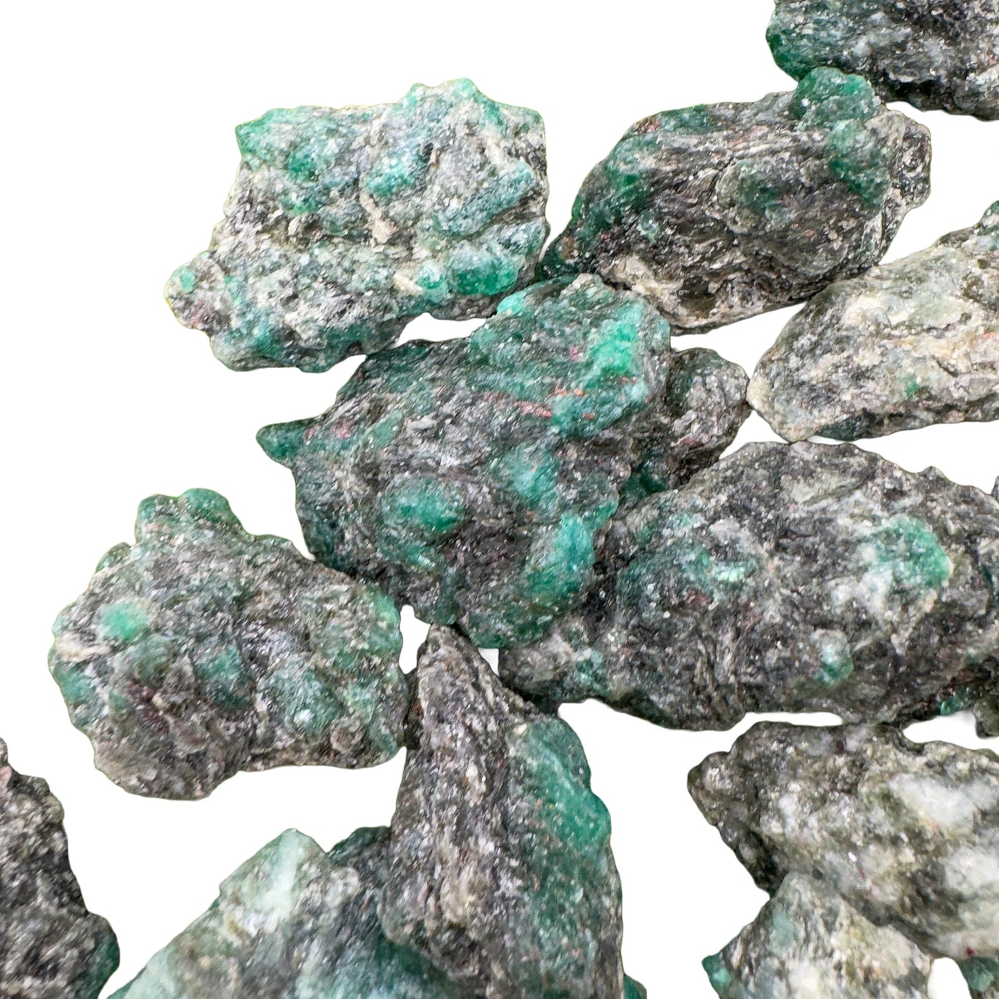Full profile of Grade AA Emerald raw ready to ship from Beyond Bohemian