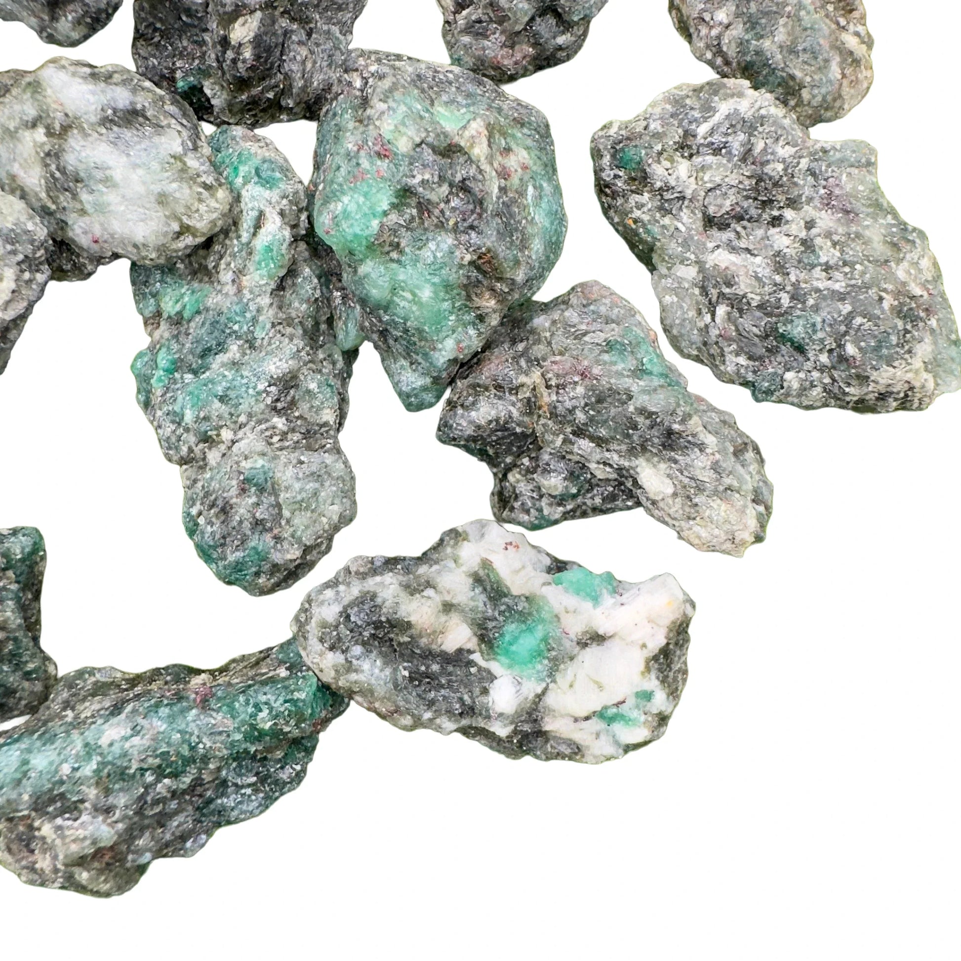 Full profile of Grade AA Emerald raw ready to ship from Beyond Bohemian