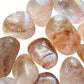 Full profile of Grade AA Fire Quartz tumbled stone ready to ship from Beyond Bohemian