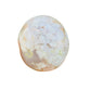Back view of Grade AA Flower Agate palm stone showing natural surface