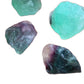 Detail shot of Grade AA Fluorite raw under natural light