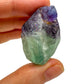Back view of Grade AA Fluorite raw showing natural surface