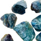 Looking down on Fluorite raw stone, traditionally used for Focus and Meditation, from Erongo, Namibia.
