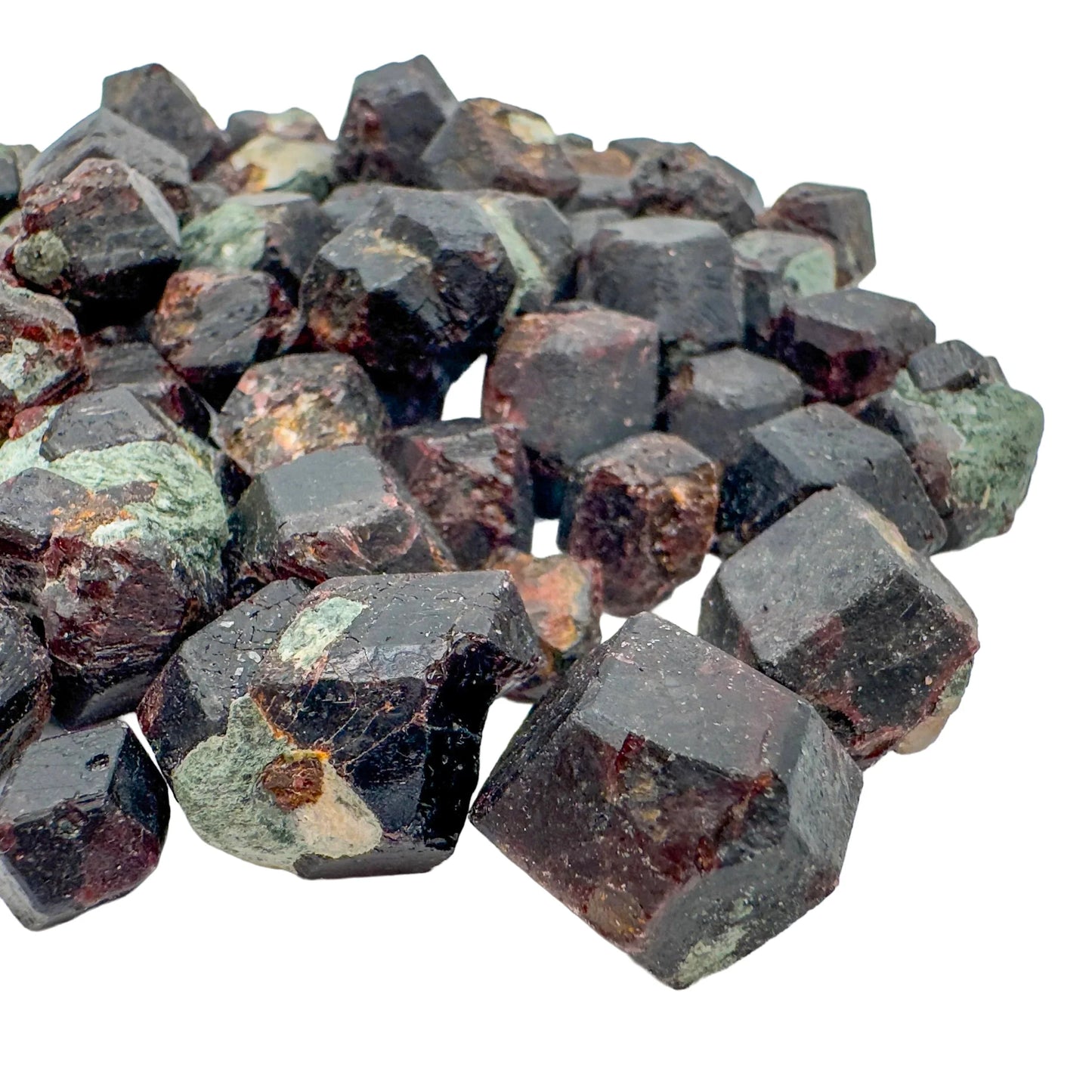 Top view of Fuchsite raw stone, for Healing and Self Love, sourced from Zimbabwe.