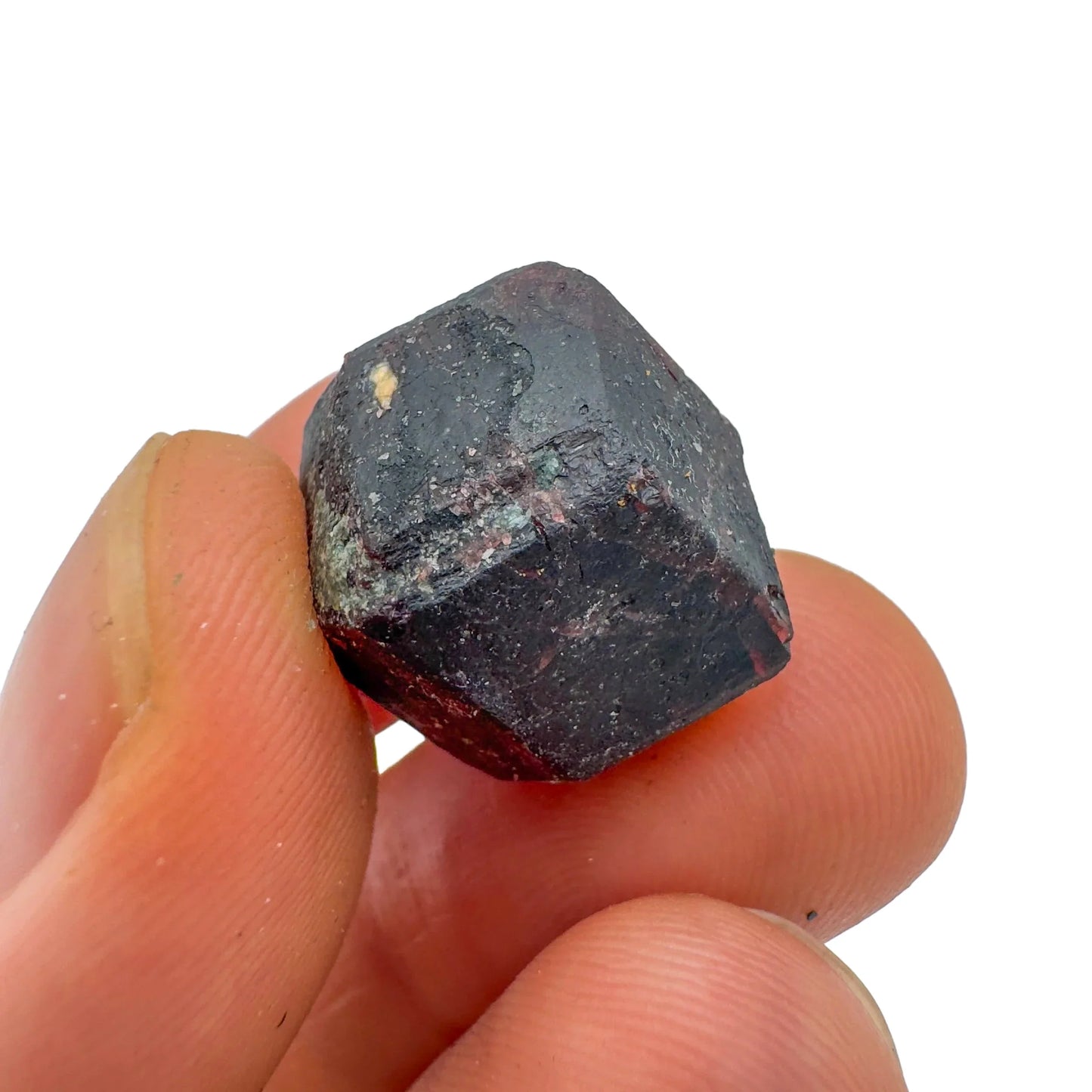 Back view of Grade AA Fuchsite raw showing natural surface