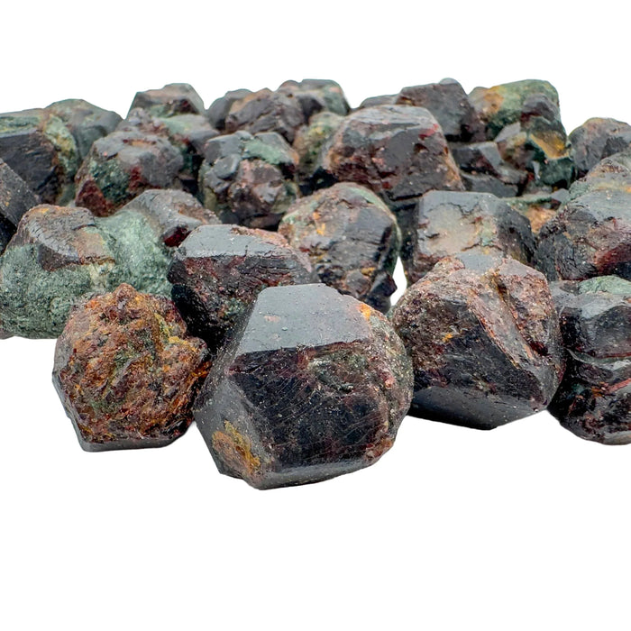 Near view of Fuchsite raw stone, showing earthy tone.